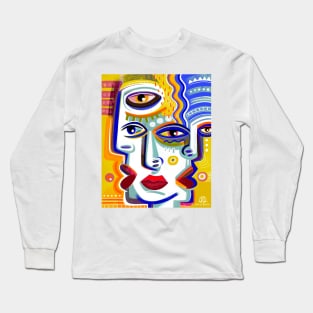 Art faces Long Sleeve T-Shirt